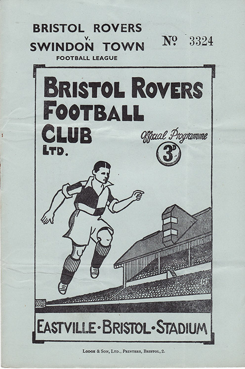 <b>Saturday, October 29, 1949</b><br />vs. Bristol Rovers (Away)
